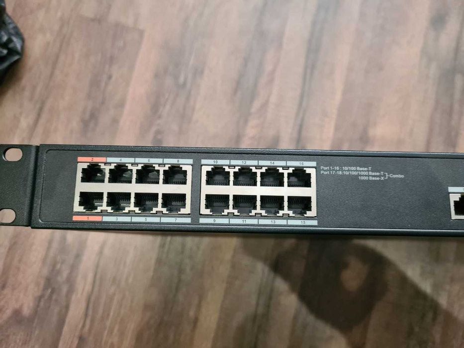 Комутатор некерований Dahua Technology PFS4218-16ET-190