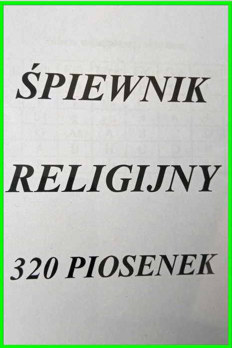 Śpiewnik religijny z akordami, 320 piosenek - A5