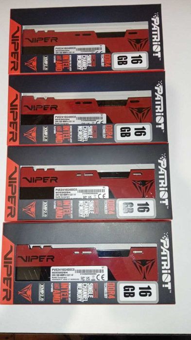 Оперативна пам'ять Patriot Elite II DDR4 4000 MHz UDIMM 16gb (64gb)