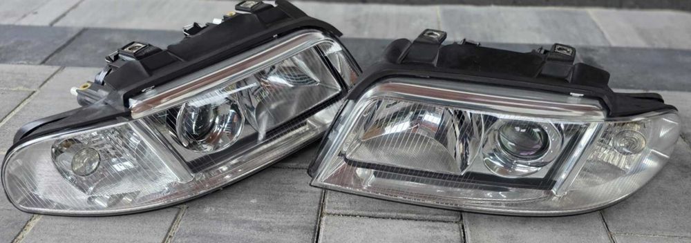 Reflektory lampy Audi A4 B5 lift H7 Valeo zregenerowane