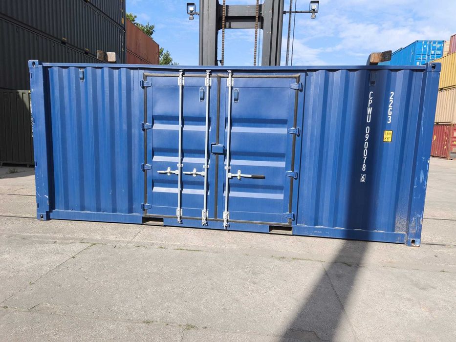 Kontener 6 metrowy, 20 DV OneWay Sidedoor, dodatkowe wrota / PZ