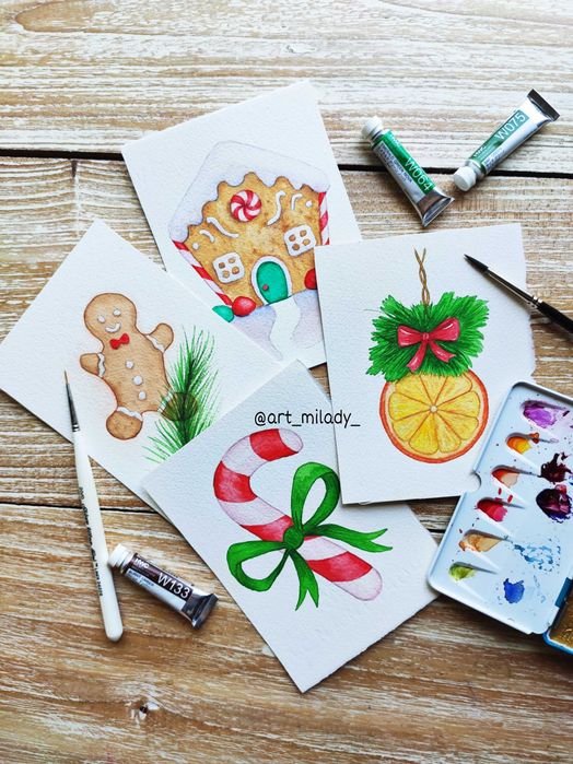 Малюю листівки аквареллю