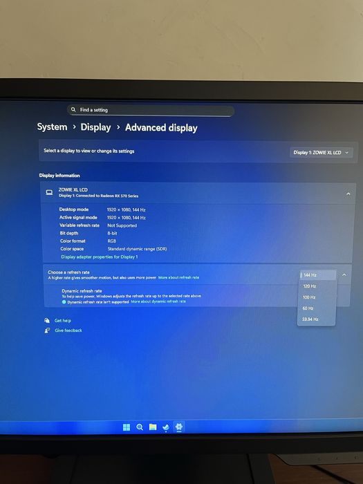 BenQ XL2411P 24″ 144Hz Full HD ігровий монітор, ідеальний стан