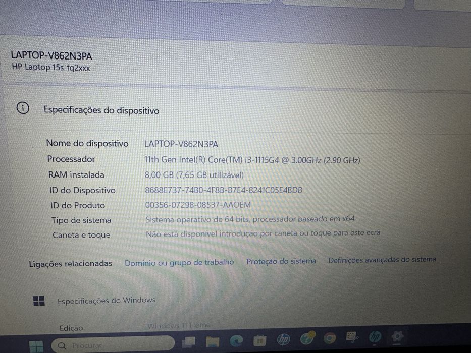 Computador HP 238 GB