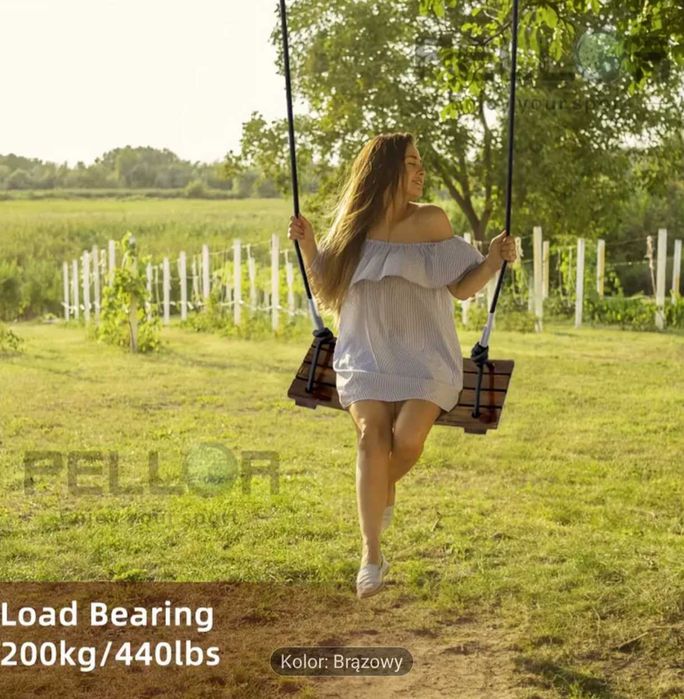 Huśtawka Drewniana Ogrodowa