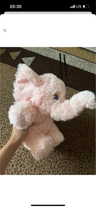 Пухнастий слон іграшка