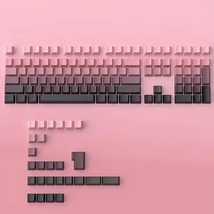 Кейкапи для клавіатури рожевий градієнт