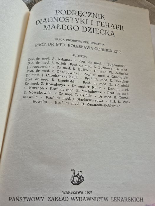 „Podręcznik diagnostyki i terapii małego dziecka”