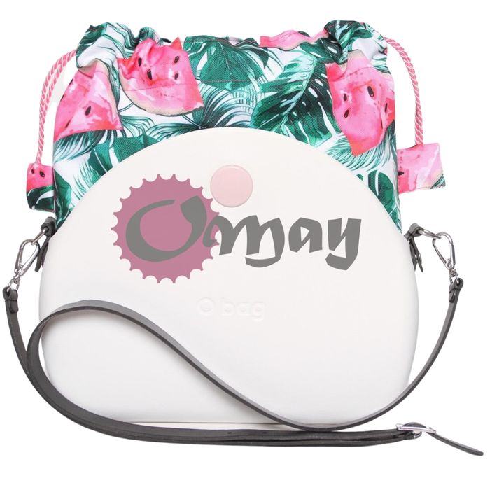 Różowy organizer OBAG MOON LIGHT worek arbuzy 2 kieszenie komin OMAY