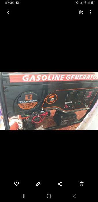 СУПЕР Скидка!НОВЫЙ Генератор Tekmann TGG-65ES