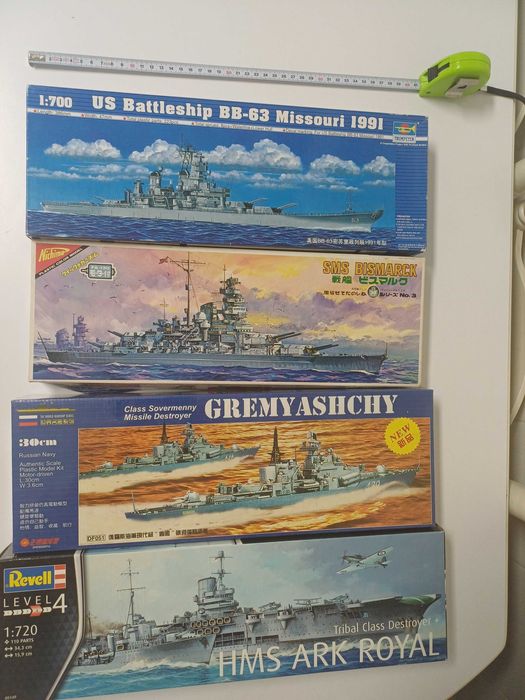 Navios de guerra Kit's 4 unidadess