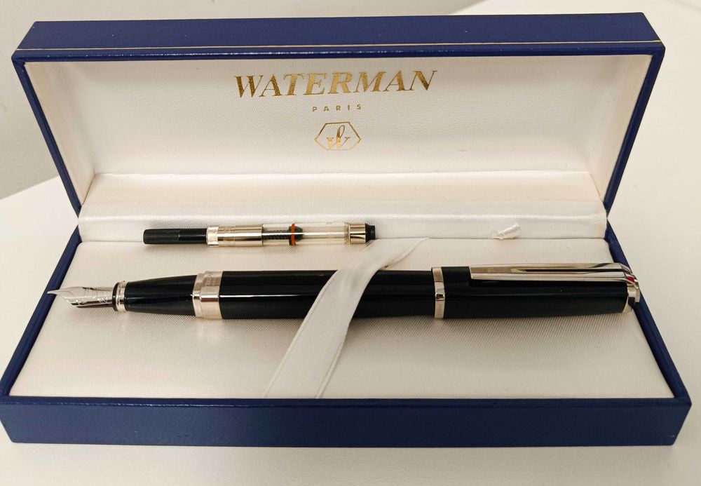 Waterman Exception Slim Black – Caneta com aparo de 18k