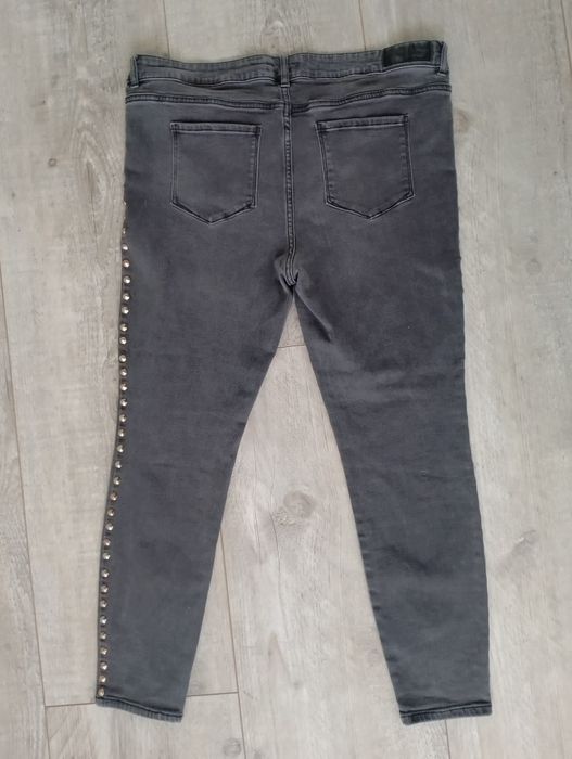 Jeansy rurki damskie 44