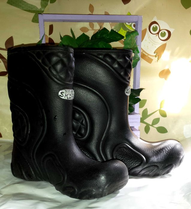 Детская обувь Демисезонные тёплые Резиновые сапоги Krofus размер 32