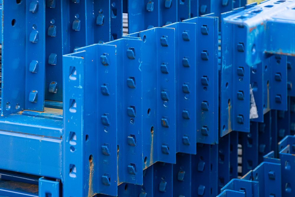 Regał paletowy magazynowy trawers rama META, NEDCON, METALSISTEM