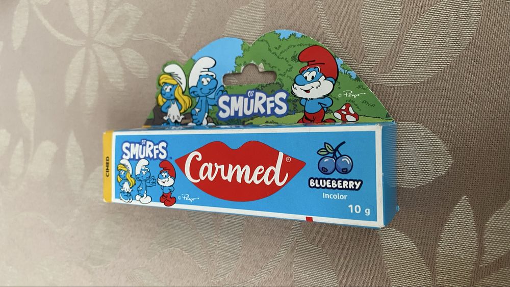 Hidratante Labial Carmed Smurfs Blueberry Incolor
