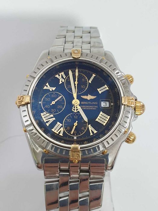 Годинник Breitling Crosswind Chronograph Золото/Сталь