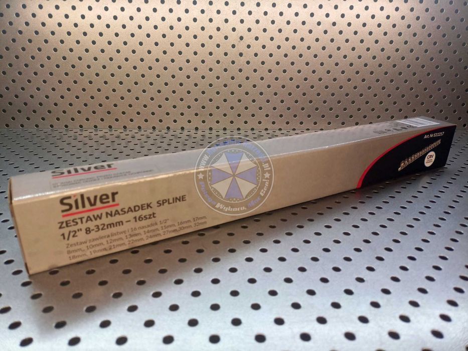 Zestaw nasadek 12-kątnych 1/2" 8 - 32 mm 16-el. Cr-V klucze nasadowe