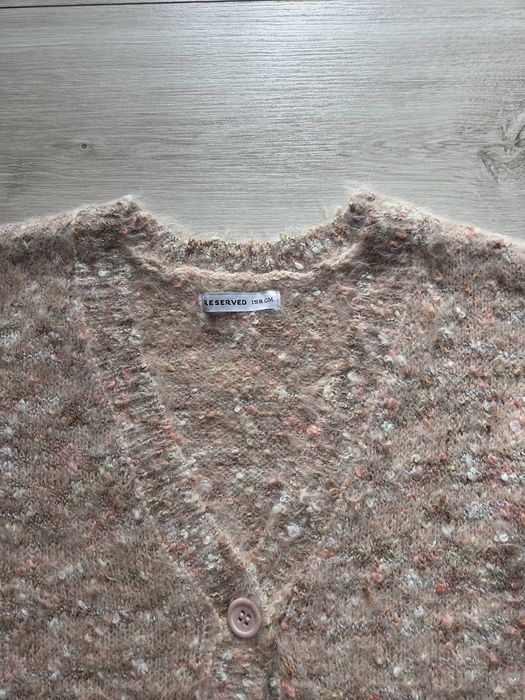 Różowy sweter kardigan reserved XS 158