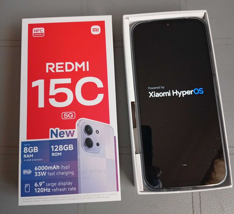 Xiaomi Redmi 15C 5G 8/128GB 120Hz 6000mAh Jak Nowy !
