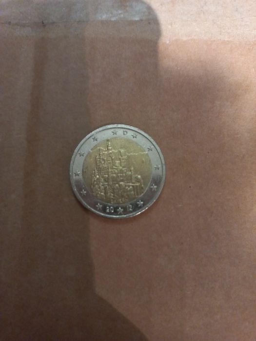 2 евро (Баварія, Замок Нойшванштайн, двір A,D,F,G,J) Німеччина  2012