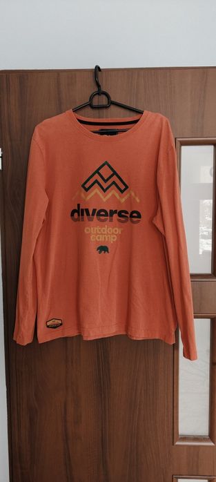 XL Diverse diverse bluzka męska z nadrukiem długi rękaw