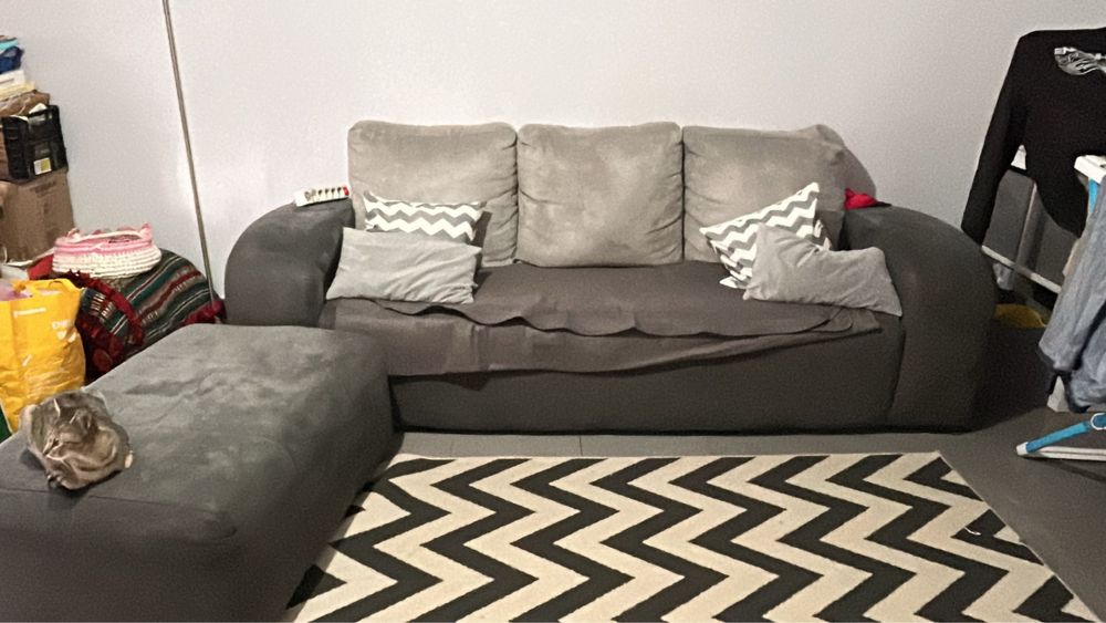 Sofa chaise longue 3 lugares