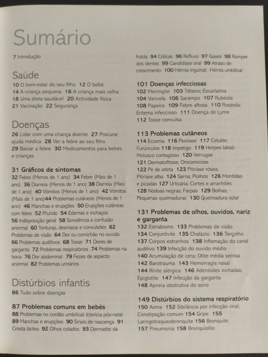 Livro - A saúde do bebé e da criança