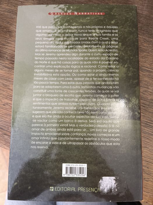 À Primeira Vista de Nicholas Sparks Livro