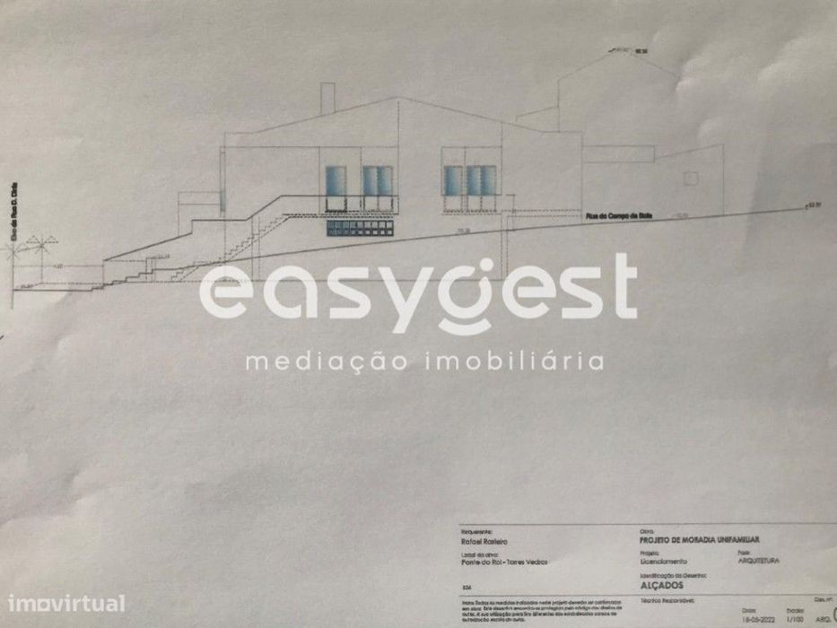 Terreno Urbano com projeto pré aprovado para construir Moradia T2