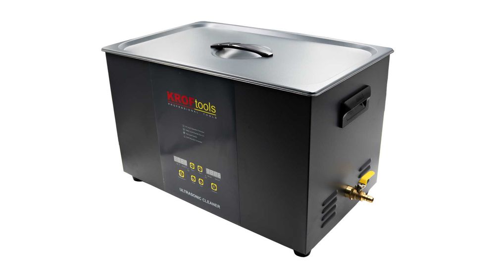 Máquina de Limpeza de Peças por Ultrassons 30L KROFTOOLS 1100W 40kHz