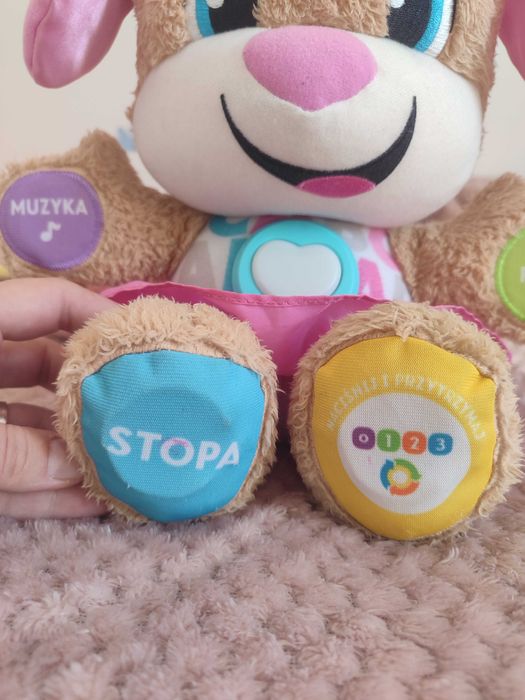 Szczeniaczek uczniaczek siostrzyczka dziewczynka fisher price