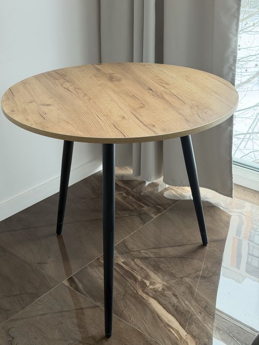 Стильний обідній стіл у стилі Loft / Круглий кухонний стіл