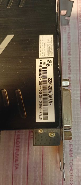 Відеокарта Asus Radeon R9 380X Strix 4GB GDDR5 (256bit) (970/5700)