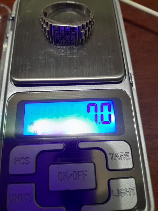 Мужское серебряное кольцо .