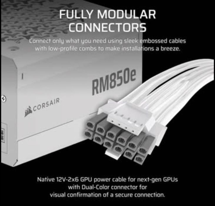 Fonte de Alimentação Corsair RM850e garantia