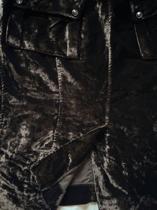 Велюрова спідниця, вінтаж, Італія