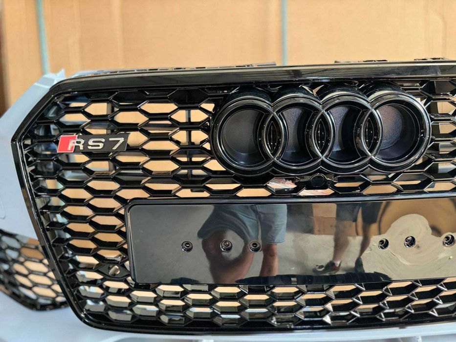 Бампер RS7 14-17 ауди рс 7 А7 4G8 Передняя решетка а7 рестайлинг Audi