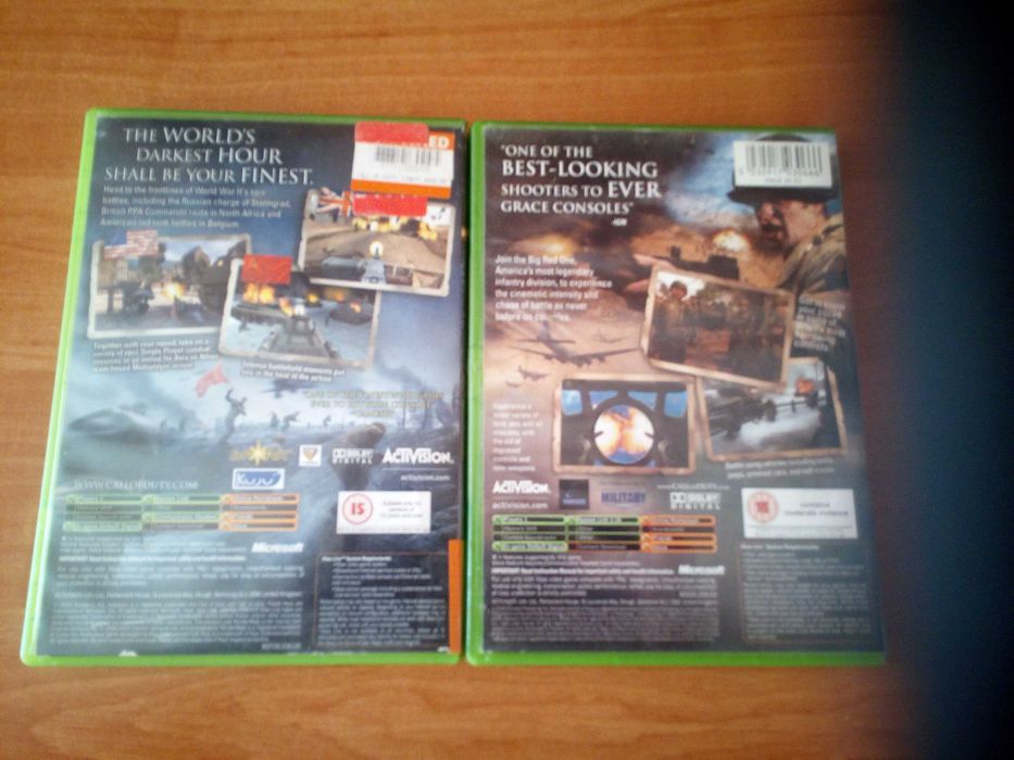 Sprzedam dwie gry na Xboxa 360 Call od diuty 1 i 2 polecam serdecznie.