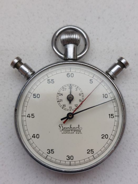 stoper Hanhart z bierną wskazówką