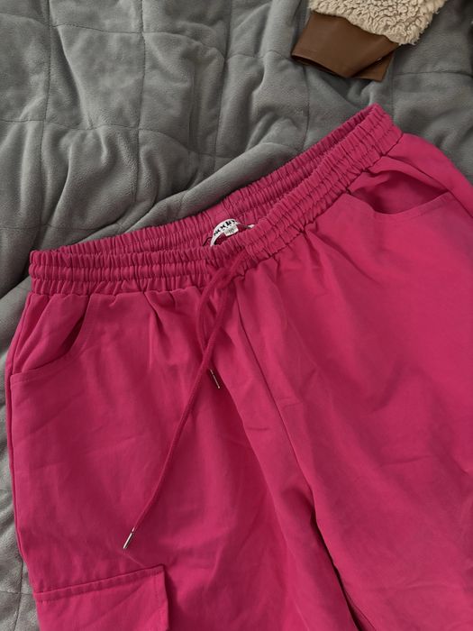 Штани Карго яскраво рожевого кольору