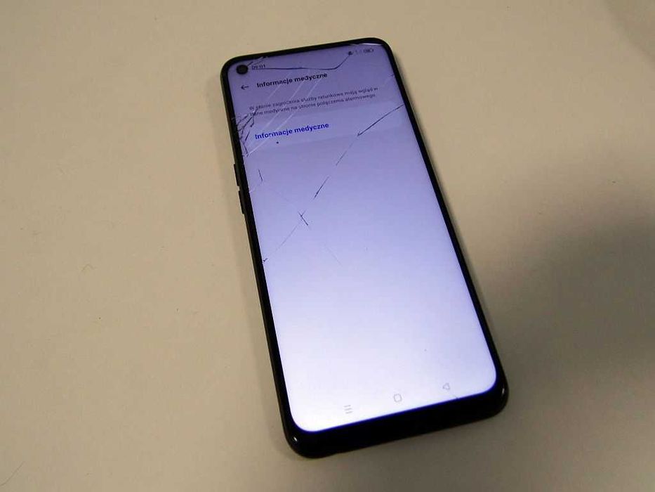 Wyświetlacz z ramką Oppo A74 4G CPH2219 do regeneracji. Czytaj opis.