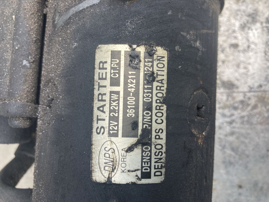 Стартер Hundai Terracan 2.9 2003