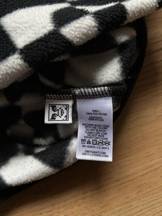 Флісовий анорак кофта OBEY Echo Polar Fleece size M