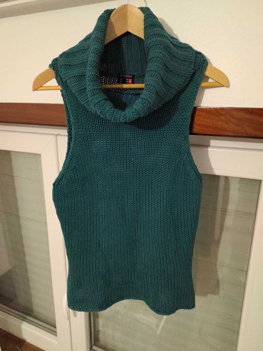 Camisola gola malha Bershka L