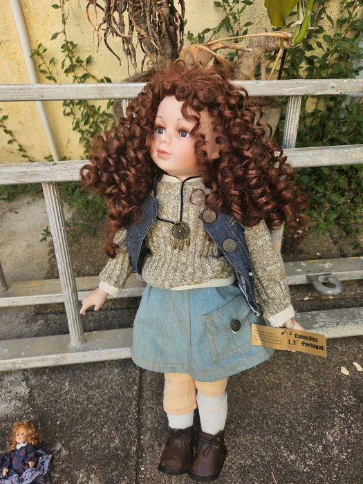 Boneca Porcelana, Coleção LF, lote de 6 12cm