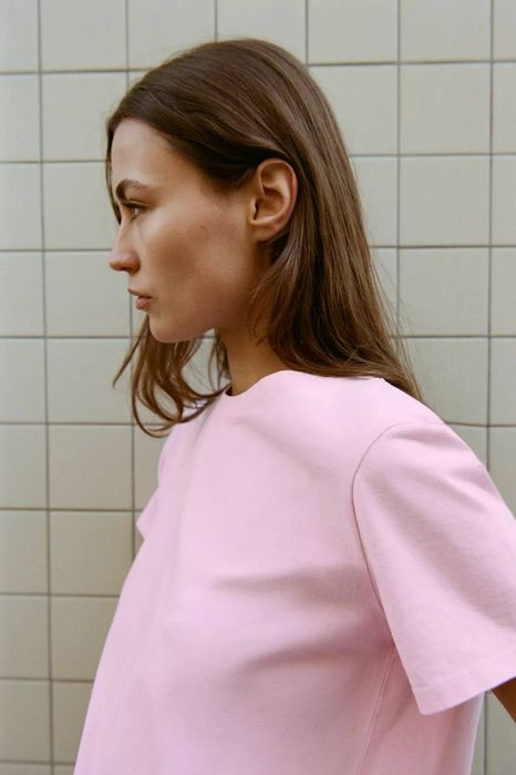Футболка Zara однотонна