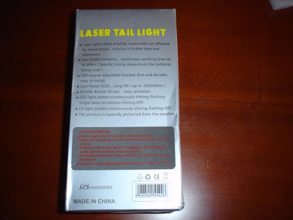Lampada Traseira Laser/LED