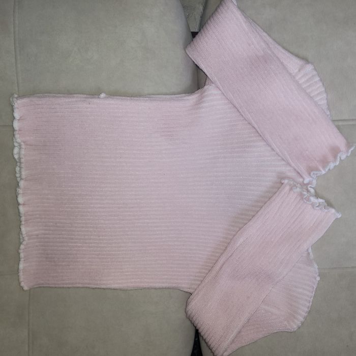 Розовая кофта/топик