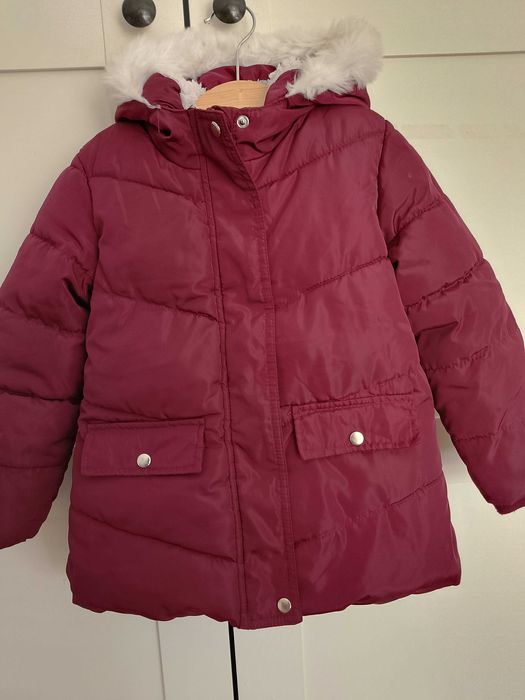 Kurtka zimowa 98 Sinsay burgund ocieplana